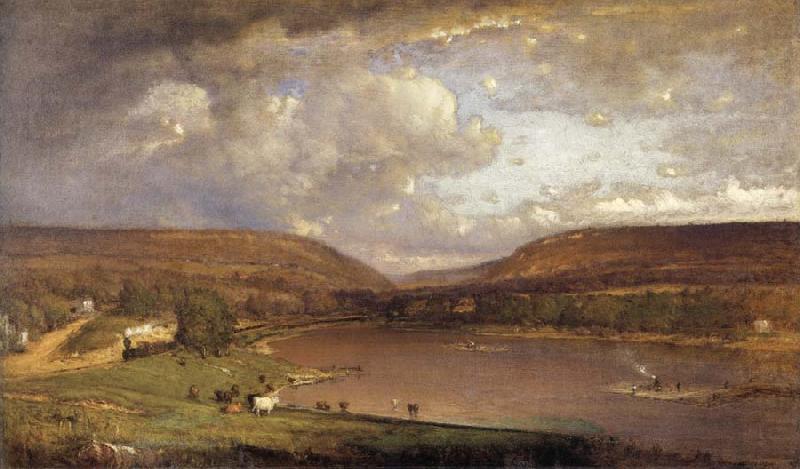 George Inness On the Delaware River china oil painting image